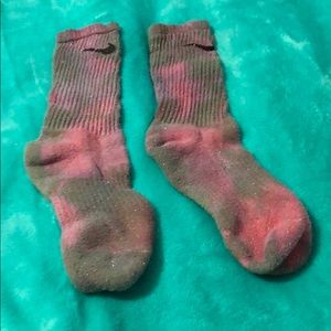 Tie Dyed Nike Crew Socks - 1 Pair